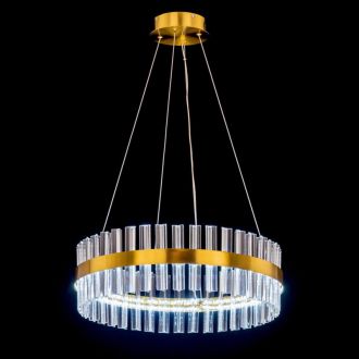 Подвесная люстра Citilux Рианна CL337053, LED 60 Вт, бронзовый/прозрачный