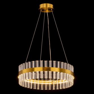 Подвесная люстра Citilux Рианна CL337053, LED 60 Вт, бронзовый/прозрачный
