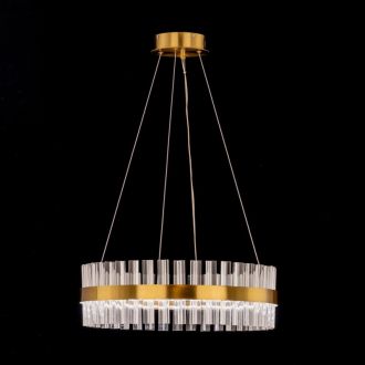 Подвесная люстра Citilux Рианна CL337053, LED 60 Вт, бронзовый/прозрачный