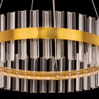 Подвесная люстра Citilux Рианна CL337053, LED 60 Вт, бронзовый/прозрачный
