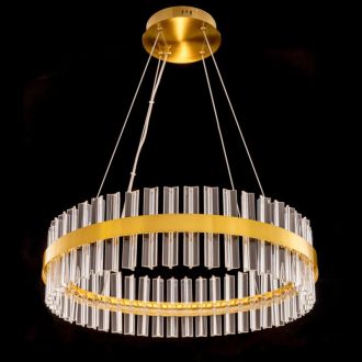 Подвесная люстра Citilux Рианна CL337063, LED 60 Вт, бронзовый/прозрачный