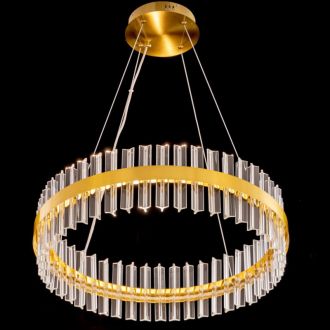 Подвесная люстра Citilux Рианна CL337063, LED 60 Вт, бронзовый/прозрачный