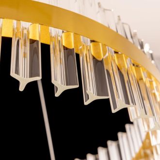 Подвесная люстра Citilux Рианна CL337063, LED 60 Вт, бронзовый/прозрачный