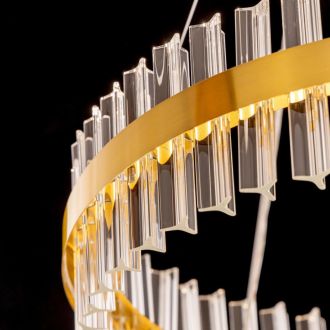 Подвесная люстра Citilux Рианна CL337063, LED 60 Вт, бронзовый/прозрачный
