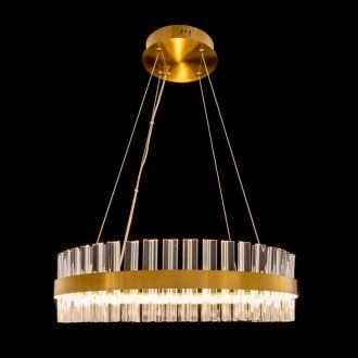 Подвесная люстра Citilux Рианна CL337063, LED 60 Вт, бронзовый/прозрачный