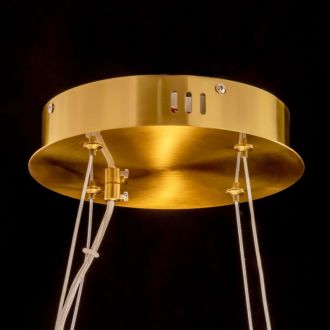 Подвесная люстра Citilux Рианна CL337063, LED 60 Вт, бронзовый/прозрачный