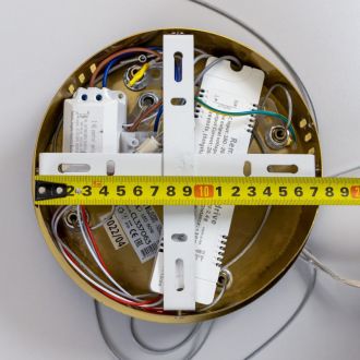 Подвесная люстра Citilux Рианна CL337063, LED 60 Вт, бронзовый/прозрачный