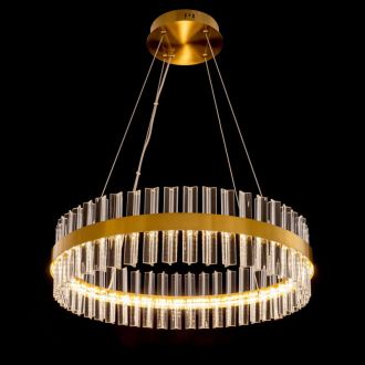 Подвесная люстра Citilux Рианна CL337063, LED 60 Вт, бронзовый/прозрачный