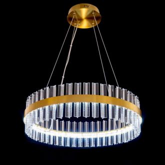 Подвесная люстра Citilux Рианна CL337063, LED 60 Вт, бронзовый/прозрачный