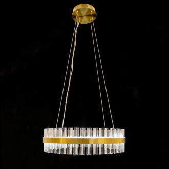 Подвесная люстра Citilux Рианна CL337063, LED 60 Вт, бронзовый/прозрачный