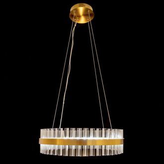 Подвесная люстра Citilux Рианна CL337063, LED 60 Вт, бронзовый/прозрачный