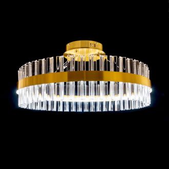 Подвесная люстра Citilux Рианна CL337063, LED 60 Вт, бронзовый/прозрачный