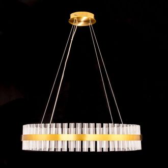 Подвесная люстра Citilux Рианна CL337083, LED 80 Вт, бронзовый/прозрачный