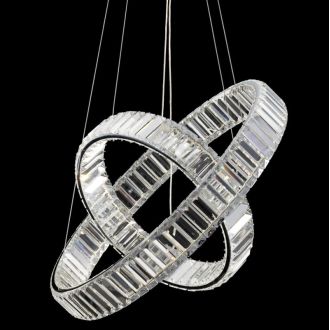 Подвесная люстра Citilux Чезаре CL338261, LED 80 Вт, хром, современный стиль