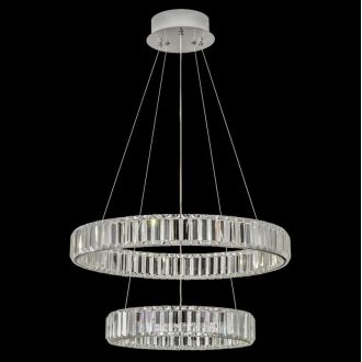 Подвесная люстра Citilux Чезаре CL338261, LED 80 Вт, хром, современный стиль
