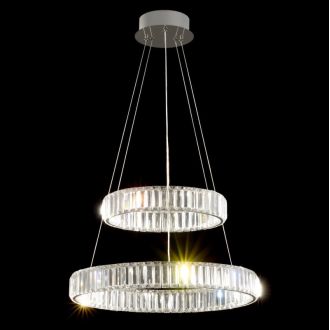 Подвесная люстра Citilux Чезаре CL338261, LED 80 Вт, хром, современный стиль