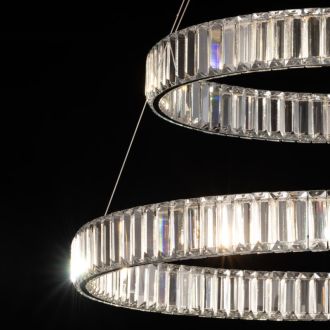 Подвесная люстра Citilux Чезаре CL338281, LED 110 Вт, хром, современный стиль