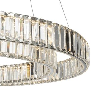 Подвесная люстра Citilux Чезаре CL338281, LED 110 Вт, хром, современный стиль