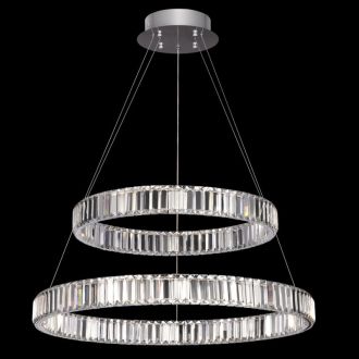Подвесная люстра Citilux Чезаре CL338281, LED 110 Вт, хром, современный стиль
