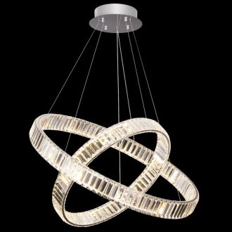 Подвесная люстра Citilux Чезаре CL338281, LED 110 Вт, хром, современный стиль