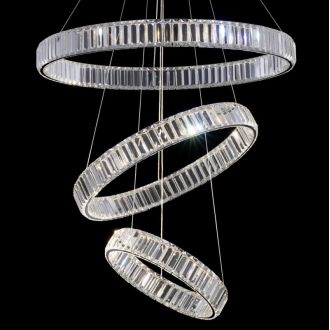 Подвесная люстра Citilux Чезаре CL338381, LED 140 Вт, хром, современный стиль