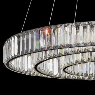Подвесная люстра Citilux Чезаре CL338381, LED 140 Вт, хром, современный стиль