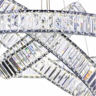 Подвесная люстра Citilux Чезаре CL338381, LED 140 Вт, хром, современный стиль