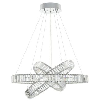 Подвесная люстра Citilux Чезаре CL338381, LED 140 Вт, хром, современный стиль