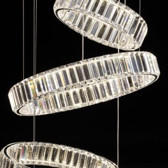 Каскадная люстра Citilux Чезаре CL338661, LED 260 Вт, хром, современный стиль
