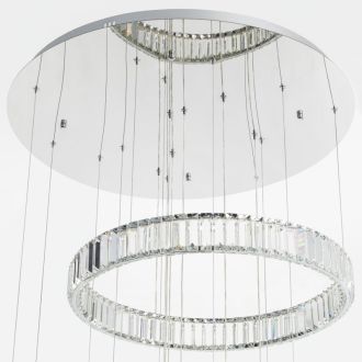 Каскадная люстра Citilux Чезаре CL338661, LED 260 Вт, хром, современный стиль