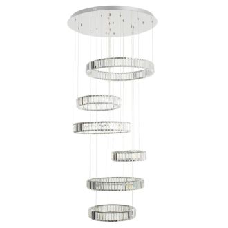 Каскадная люстра Citilux Чезаре CL338661, LED 260 Вт, хром, современный стиль