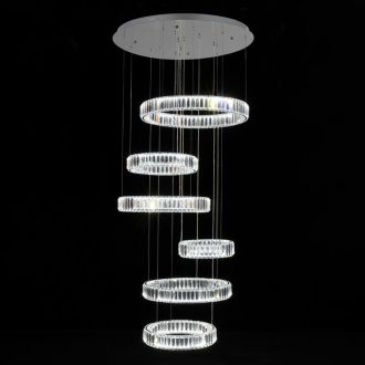 Каскадная люстра Citilux Чезаре CL338661, LED 260 Вт, хром, современный стиль