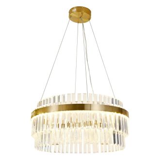Подвесная люстра Citilux Sheldon CL339143, LED 100 Вт, бронзовый/прозрачный