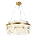Подвесная люстра Citilux Sheldon CL339153, LED 124 Вт, бронзовый/прозрачный