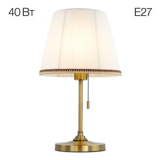 Настольная лампа Citilux Линц CL402730, E27, 40 Вт, бронзовый/белый