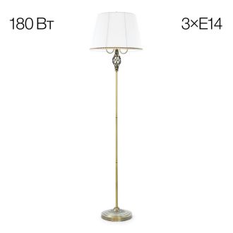 Торшер Citilux Вена CL402930, 3×E14 по 60 Вт, бронзовый/белый
