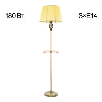 Торшер Citilux Вена CL402933T, 3×E14 по 60 Вт, бронзовый/кремовый