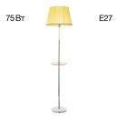 Торшер Citilux Линц CL402973T, E27, 75 Вт, хром/кремовый, классический стиль Торшер Citilux Линц CL402973T, E27, 75 Вт, хром/кремовый, классический стиль