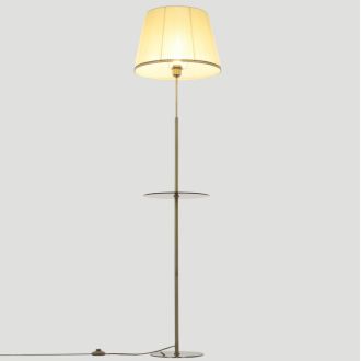 Торшер Citilux Линц CL402983T, E27, 75 Вт, бронзовый/кремовый