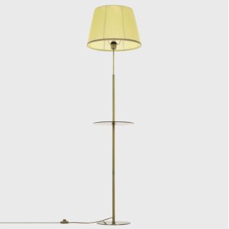 Торшер Citilux Линц CL402983T, E27, 75 Вт, бронзовый/кремовый