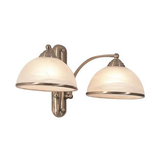 Бра Citilux Лугано CL403323, 2×E27 по 75 Вт, бронзовый/белый