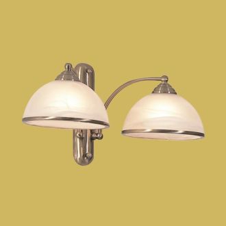 Бра Citilux Лугано CL403323, 2×E27 по 75 Вт, бронзовый/белый