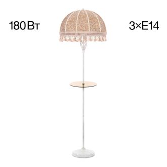 Торшер Citilux Базель CL407925T, 3×E14 по 60 Вт, белый/коричневый