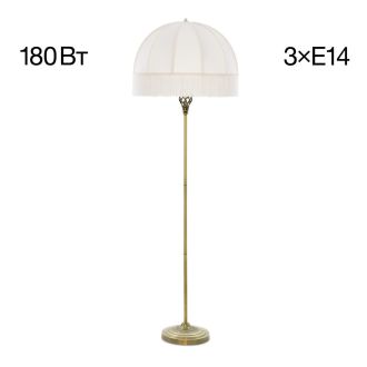 Торшер Citilux Базель CL407931, 3×E14 по 60 Вт, бронзовый/бежевый