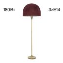 Торшер Citilux Базель CL407933, 3×E14 по 60 Вт, бронзовый/красный Торшер Citilux Базель CL407933, 3×E14 по 60 Вт, бронзовый/красный