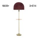 Торшер Citilux Базель CL407933T, 3×E14 по 60 Вт, бронзовый/красный Торшер Citilux Базель CL407933T, 3×E14 по 60 Вт, бронзовый/красный