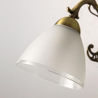 Бра Citilux Латур CL413421, 2×E27 по 75 Вт, бронзовый/белый, классический стиль