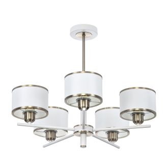 Люстра на штанге Citilux Alton CL421252, 5×E27 по 75 Вт, белый