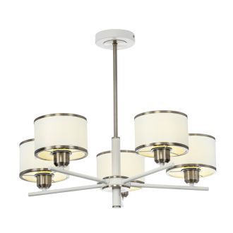 Люстра на штанге Citilux Alton CL421252, 5×E27 по 75 Вт, белый