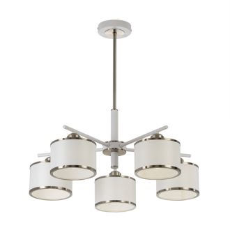 Люстра на штанге Citilux Alton CL421252, 5×E27 по 75 Вт, белый
